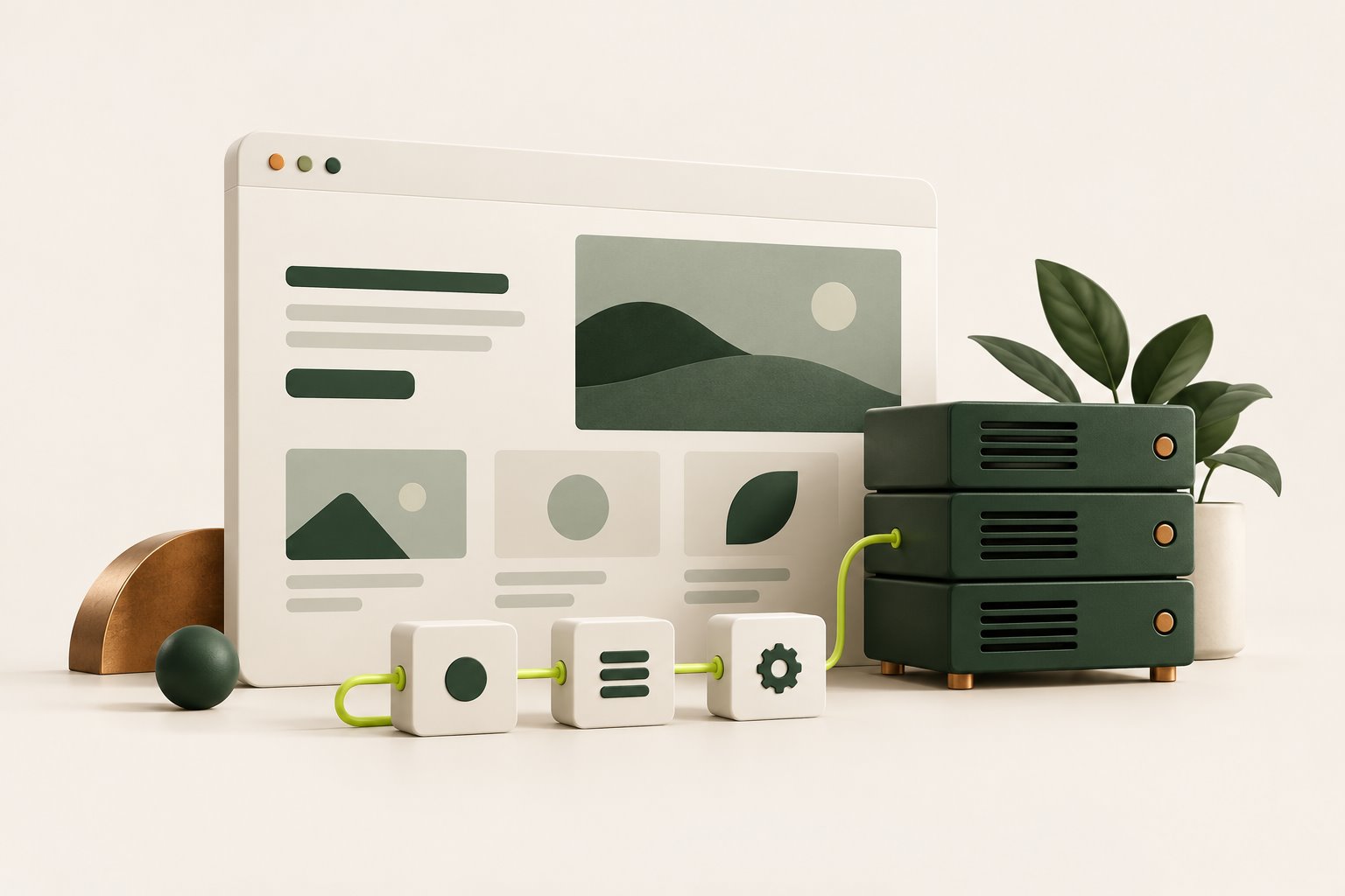 Website, hosting en verbonden processen in de Harkync-huisstijl